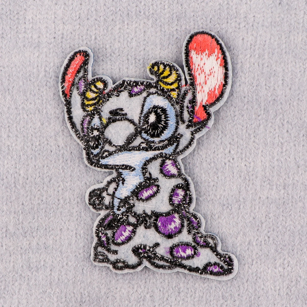 Cute Alien Patches For Clothing Monster Patches Appliques Iron on Badges Clothes Stickers DIY Sewing Embroideriy Stripes