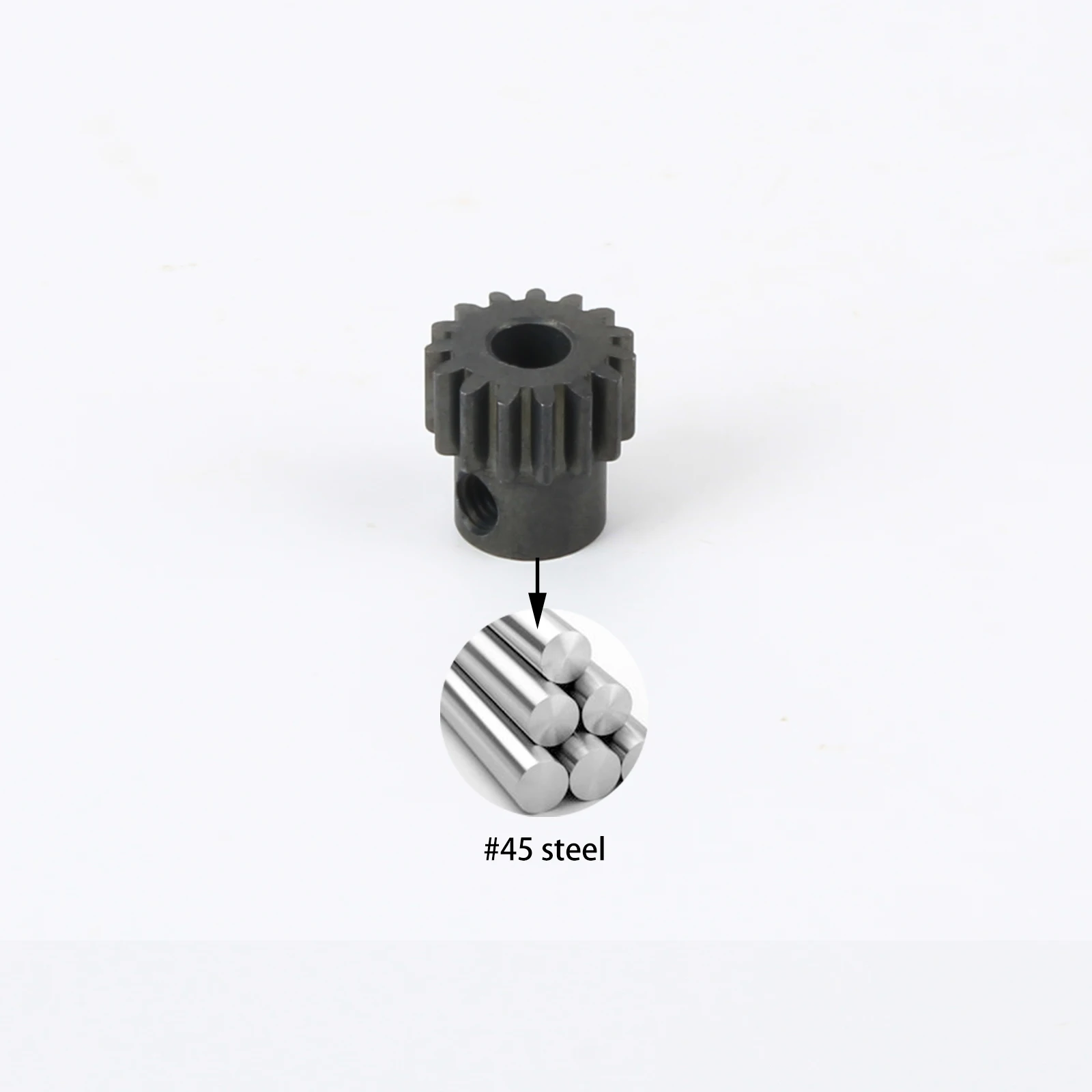 RCAWD ARA310998 15T PINION GEAR FOR ARRMA BIGROCK GRANITE SENTON TYPHON 3S BLX upgraded part