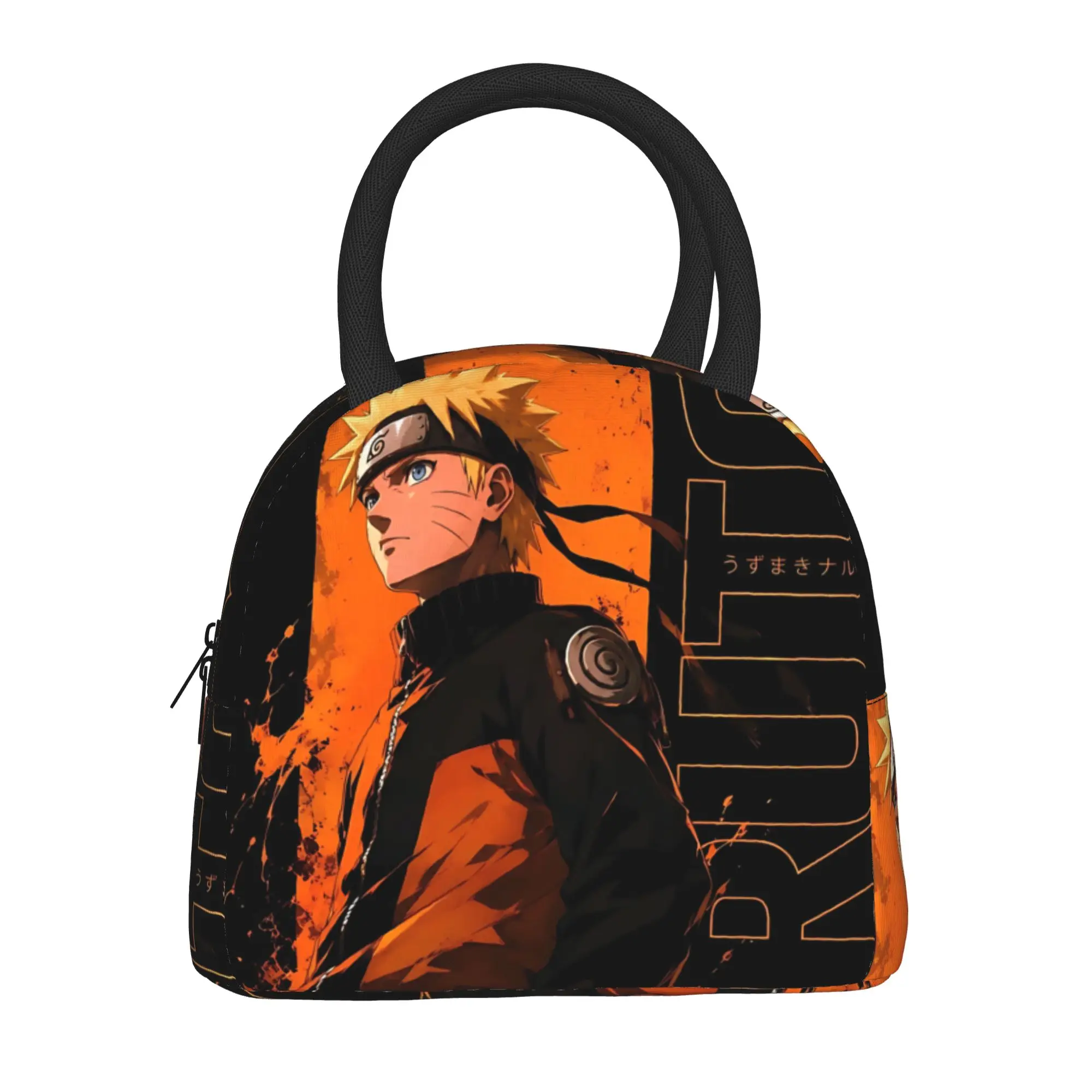 Naruto Anime Theme Insulated Lunch Bag Insulation Bento Pack Rice Bag  bolsa Student Bento Lunch Handbag Insulation