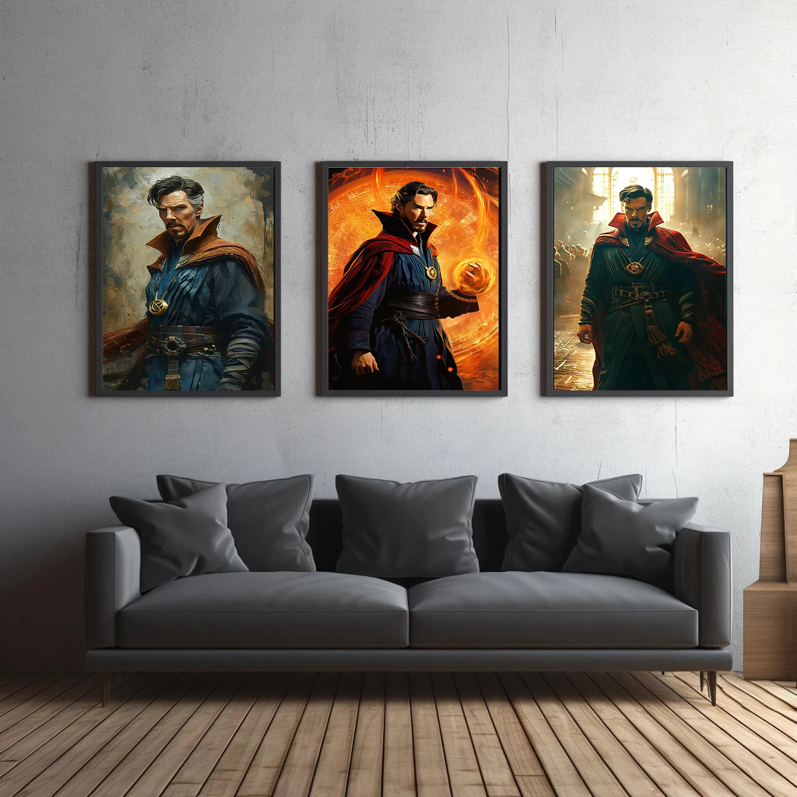 Doctor Strange Movie Wallpaper Marvel Self-adhesive Poster Figures Home Decoration Painting Wall Art HD Boy Bedroom Decor Gift