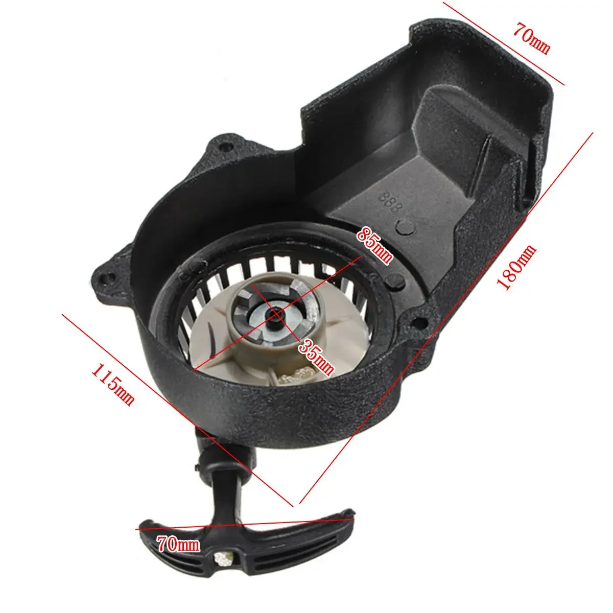 2 Stroke Pull Start Starter for 43cc 47cc 49cc Mini Dirt Quad Pocket Bikes ATVs Mower Motorcycle