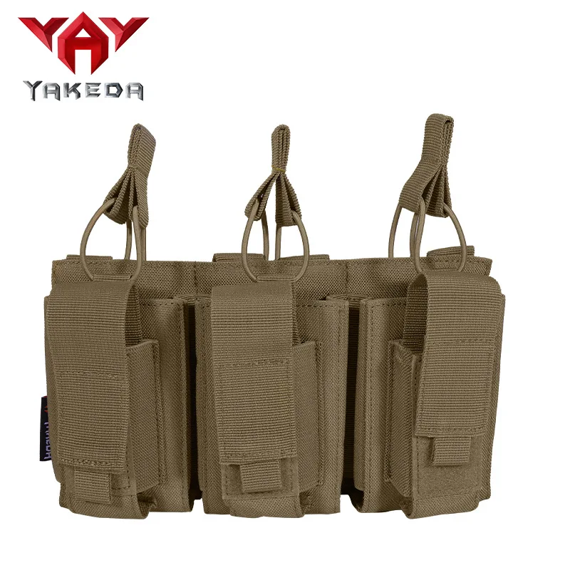 Imagem -06 - Yakeda-tactical Triplo Acessório Bolsa Egg Clip Pouch Molle Bolsa de Cintura 1000d