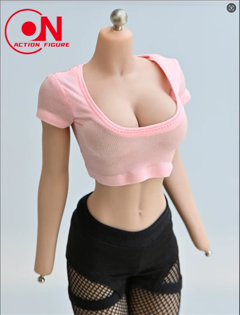 قميص قصير بدون خصر للإناث ، نموذج ملابس مناسب لشخصية جندية الحركة 12 "، قطع منخفض ، مقياس #3