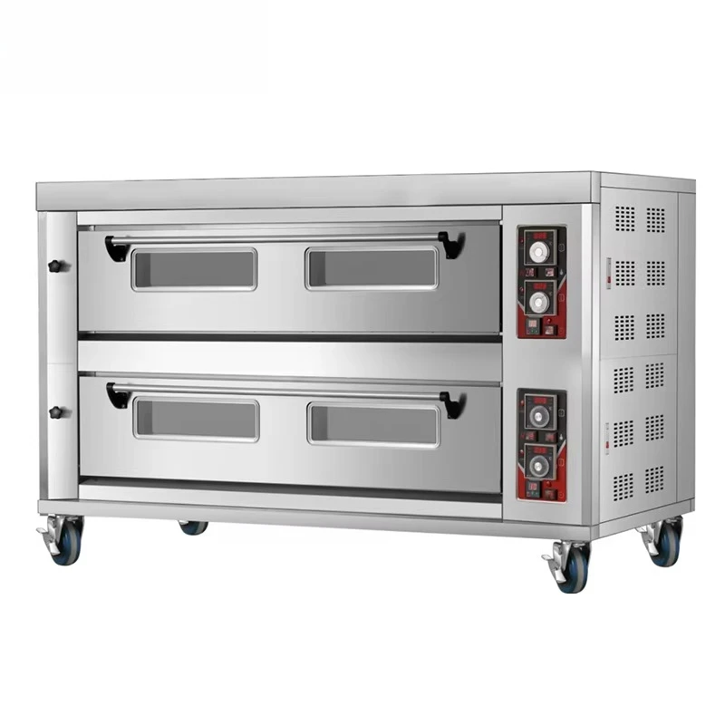 Commercial Industrial High-End Customized Gas Bread Baking Oven 2-deck-6-tray Gas Electric Deck Oven For Professional Bakery