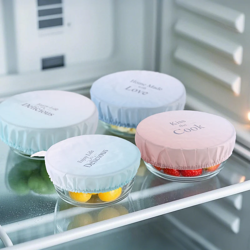 Weedi 6 Packs (2S, 2M, 2L) Reusable bowl Covers Elastic Fresh Keeping Bowl Covers Dustproof  Food Storage Covers for Bread