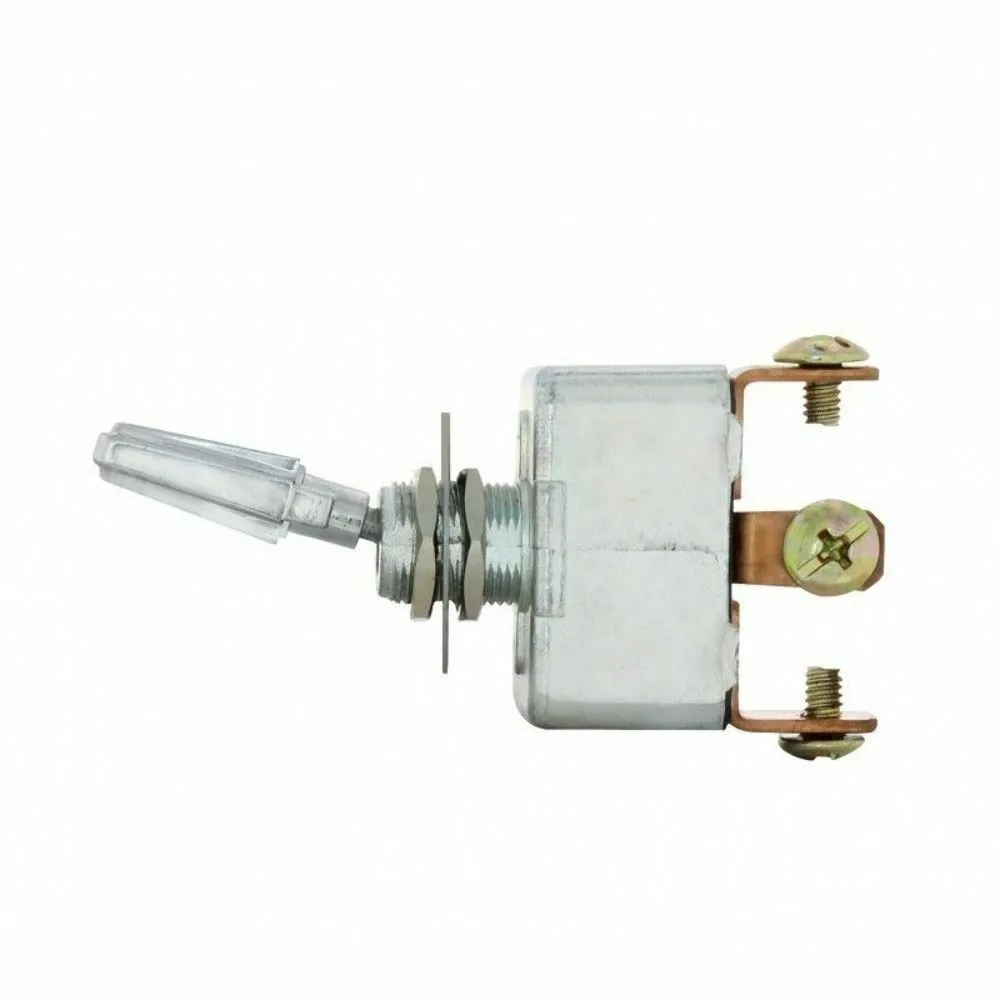 For Toggle Switch Rated 50A 3 Terminal On Off On Function Chrome Actuator for 12V 24V DC Electrical Installations
