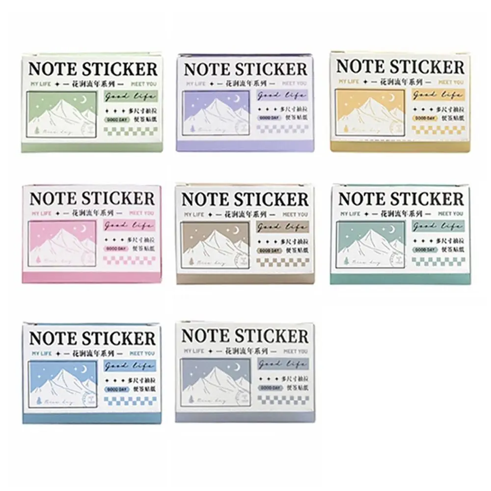 Pull-out Memo Pad Sticky Note Full Adhesive Labels Stickers DIY Scrapbook Sticker Student Tearable Notepad