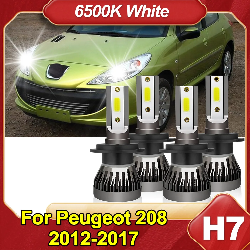 

H7 LED Headlight Conversion Kit Bulbs For Peugeot 208 2012-2017 Hi/Lo Beam Auto Car Part Light Bulbs Highlight COB Chips