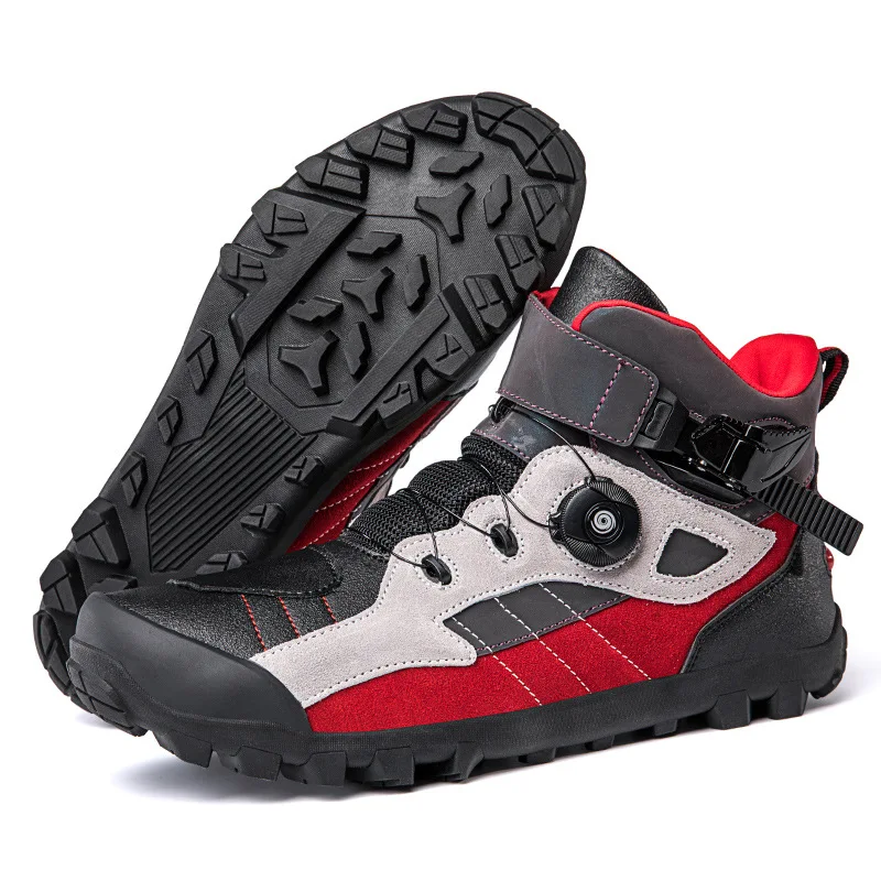 Summer motorcycle riding shoes Anti-Skip Reflective Speed Riding Tribe Boots Non-slip Motorcycle Shoes