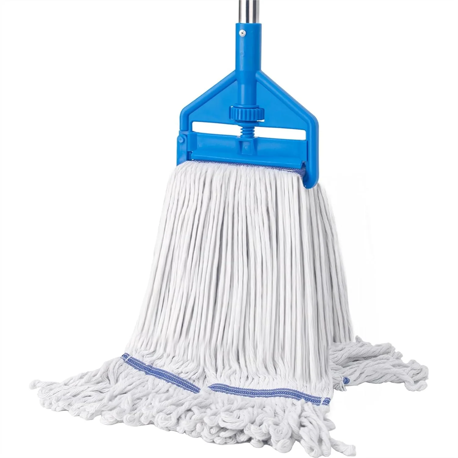 

Commercial Mop 60 inch Heavy Duty Wet Mops with Long Handle, Looped-End String Cotton Mop for Home Kitchen Garage Floor Cleaning