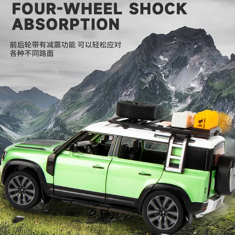 Масштаб 1:24, модель автомобиля из сплава, новый защитник 110, металлический литой внедорожник, миниатюрная игрушка |   Коллекция Хобби Подарок для мальчиков и мужчин