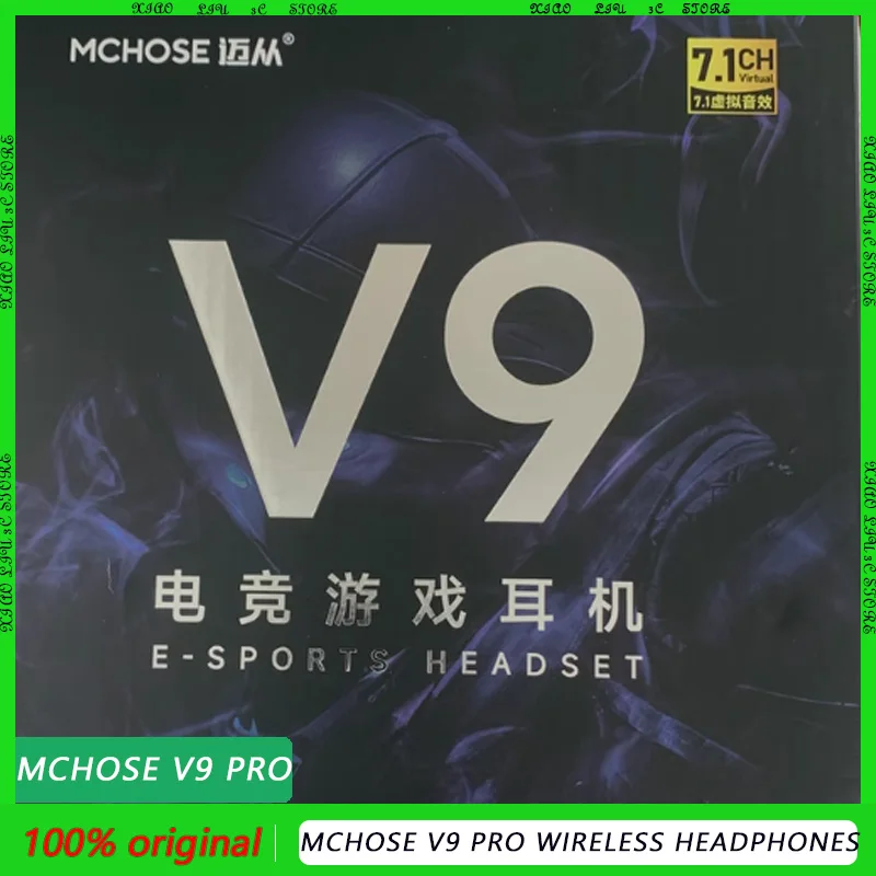 

MCHOSE V9 pro Wireless Headphones 3-Mode Noise Reduction Mic Customizable Head-mounted Earphones for Music Gaming PC