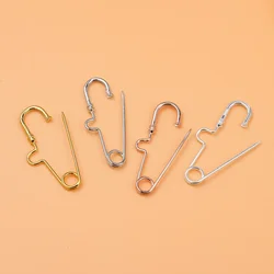 S925 Sterling Silver Pin Connection Buckle Brooch DIY Jewelry Accessories