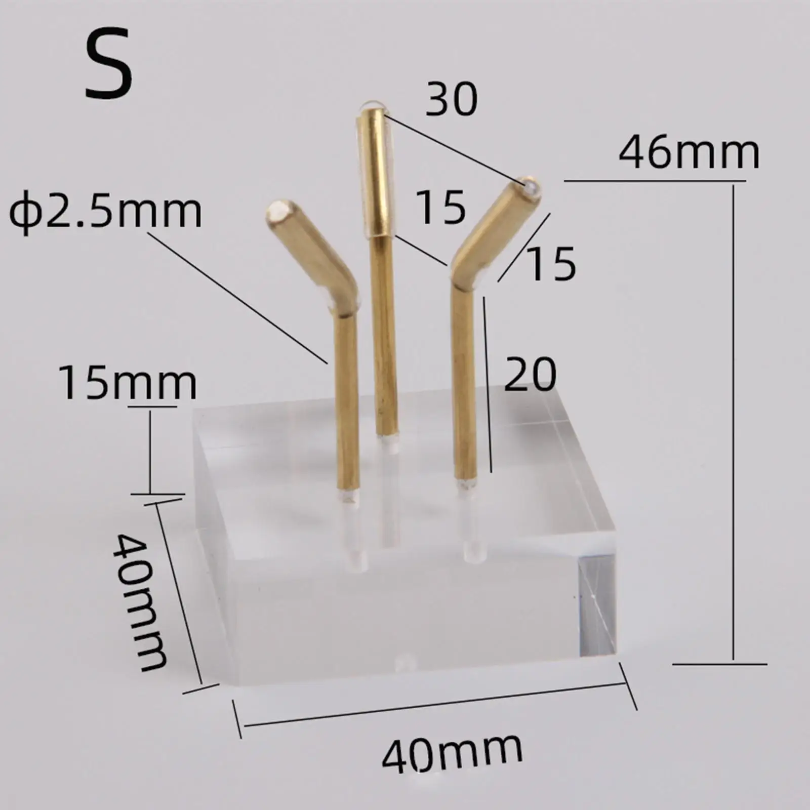 Decorative Acrylic Display Stand Metal Arm Support for Agate Rock Gemstone Ores Sphere Shelf Home Shop Jewelry Use