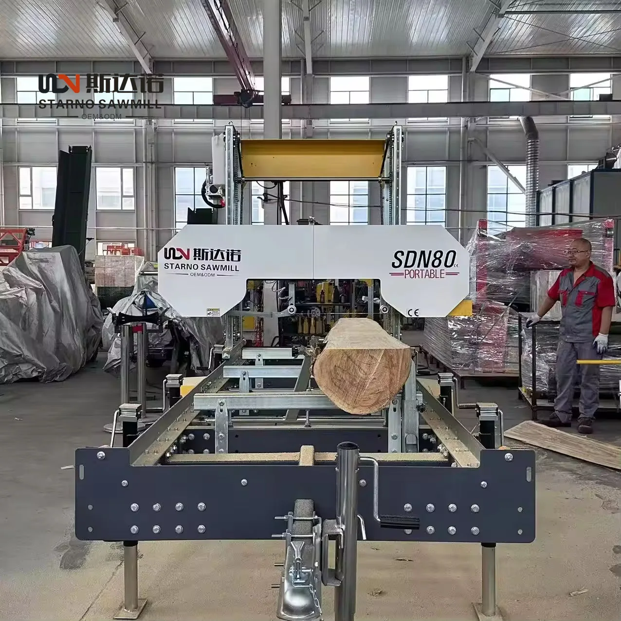 

2025 Portable Sawmill Power Band Saw Mill Mobile Machines Wood Mill Horizontal Log Cutting Machine for Wood Sawmill