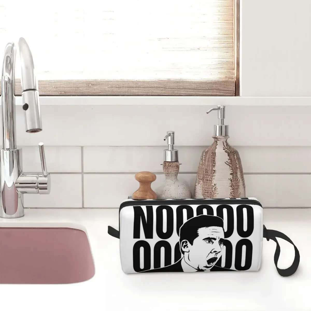 The Office Makeup Bag Pouch Michael NO GOD NO Cosmetic Bag Travel Toiletry Bag Organizer Storage Bag Men Women