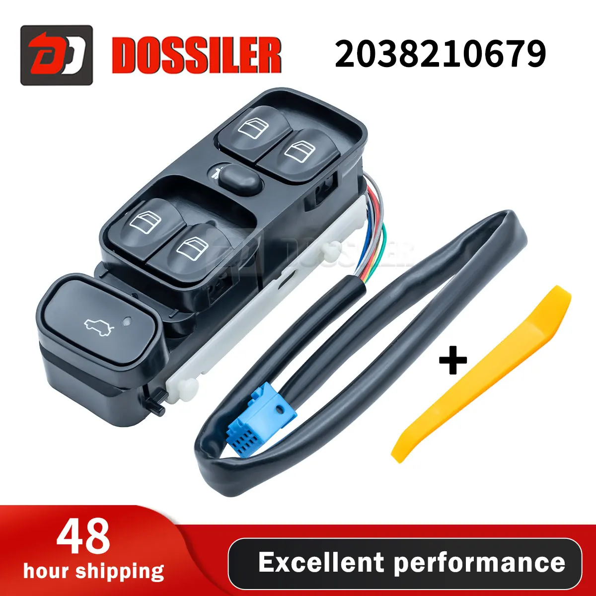 2038210679 Dossiler Power Control Window Switch For MERCEDES C CLASS W203 C180 C200 C220 A2038200110 2038210679 A2038210679