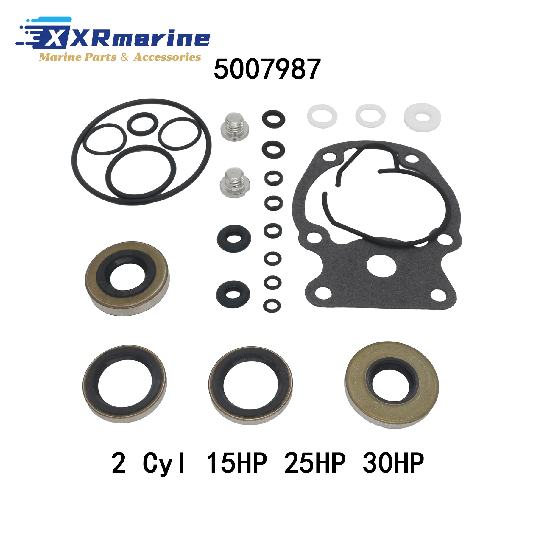 Outboard Lower Unit Seal Kit for Johnson Evinrude 9.9 15 18 20 25 30 35 40 48 50 55 60 65 70 75 HP Engines 396350 5007987 image 3