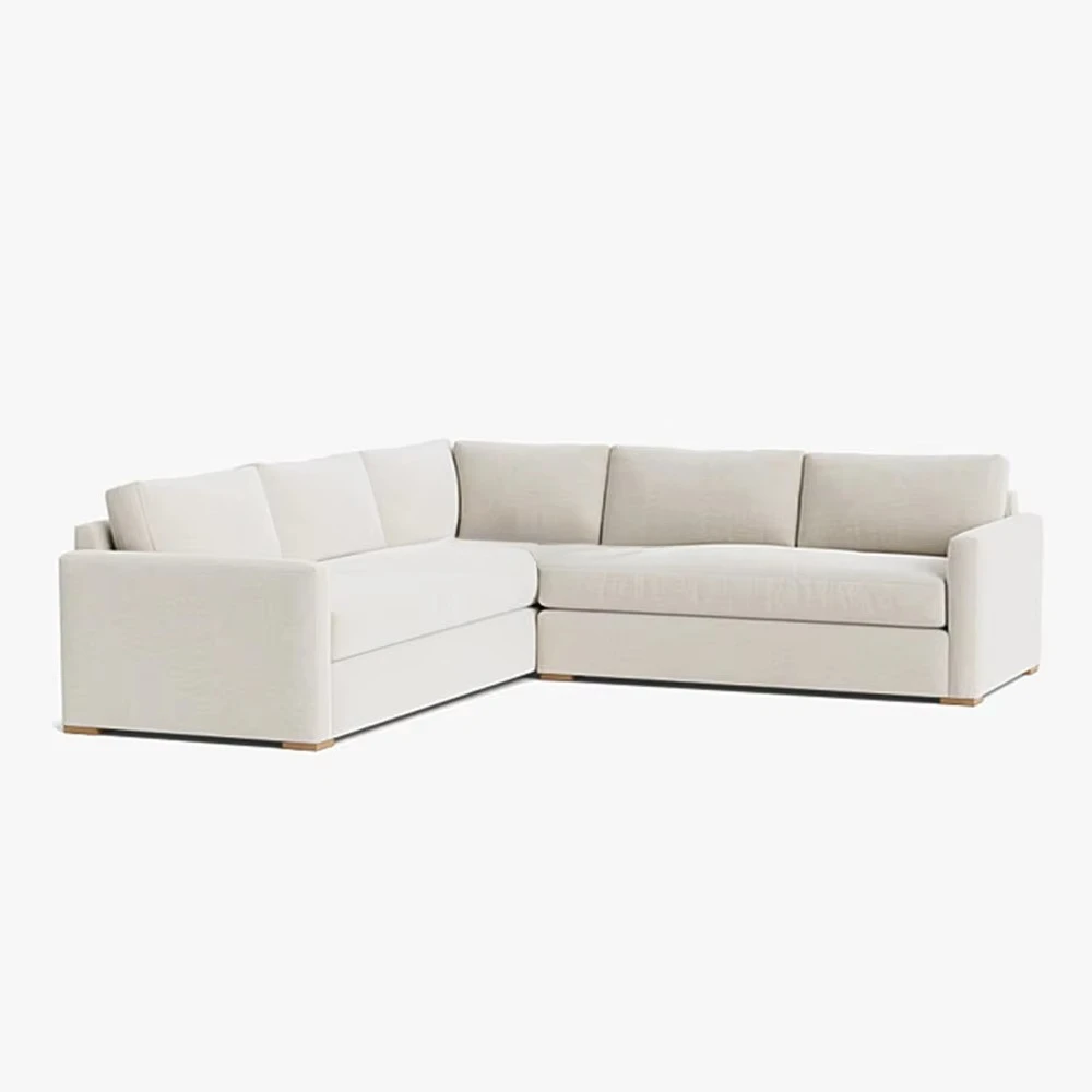 Luxury Modern Contemporary Living Room Furniture New Design Modular Square Sofa Wooden Frame with Velvet Fabric Sponge Filling