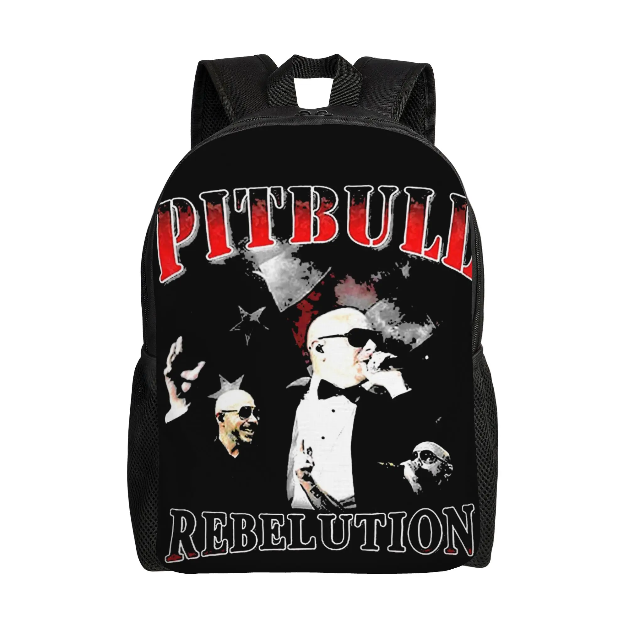 

Винтажный рюкзак Pitbull Mr. Worldwide для женщин и мужчин, дорожные рюкзаки из полиэстера с принтом Kawaii, сумки для старшей школы, рюкзак