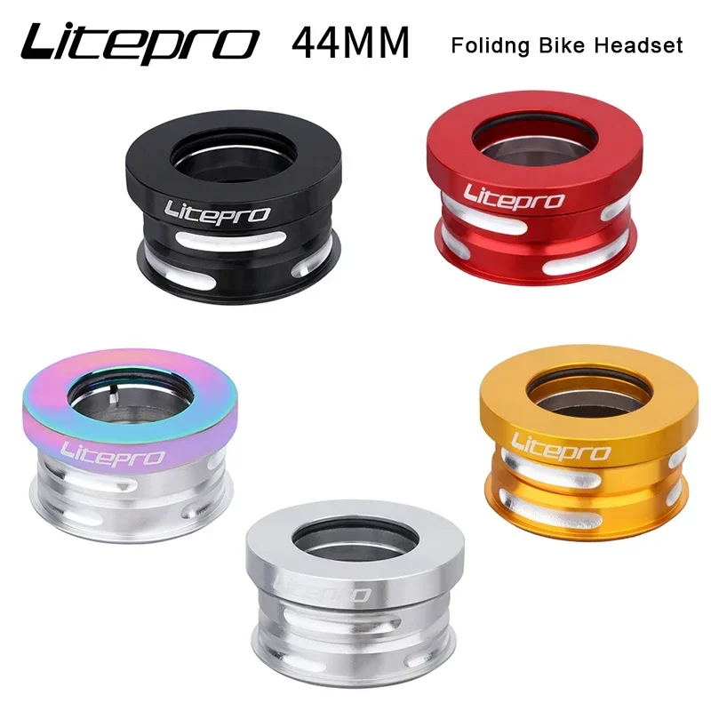 Ultra light Litepro 44MM Folding Bicycle Headset Suit For SP8/SP18/VP18/MUP8/JP8/DAHON BYA412 Head Set Built-in Sealed Bearing