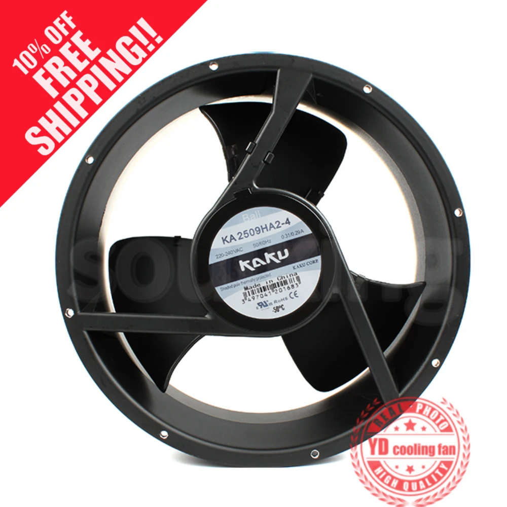 

NEW FOR KAKU KA2509HA2-4 KA2509HA2BMT 220V metal cooling fan