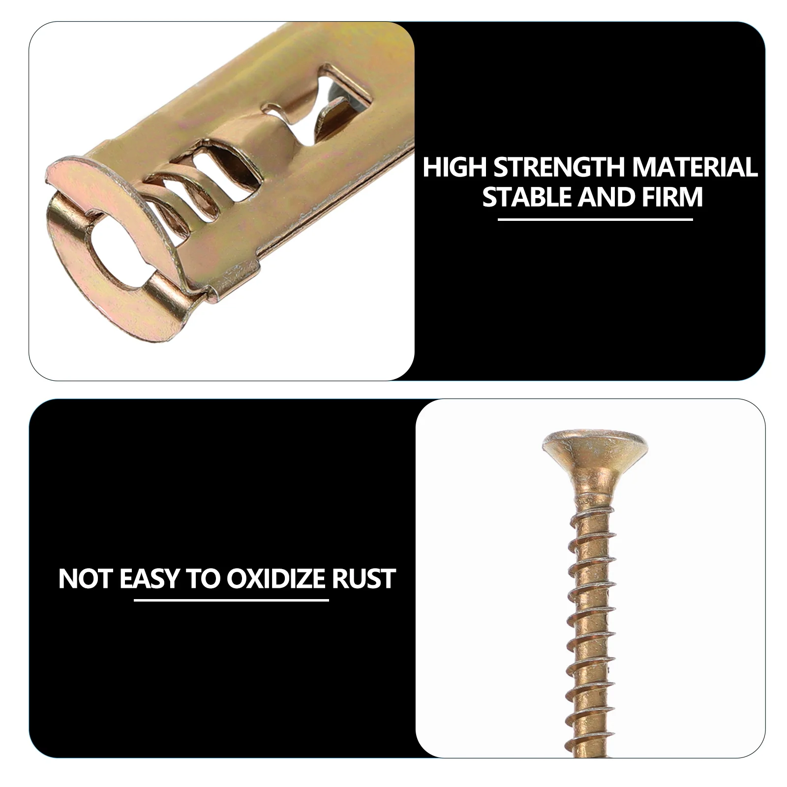 

Punch Expansion Screw Kit Self Drilling Anchors Heavy Duty Drywall Screws Zinc Plated Wall Anchor Suite Excellent Grip