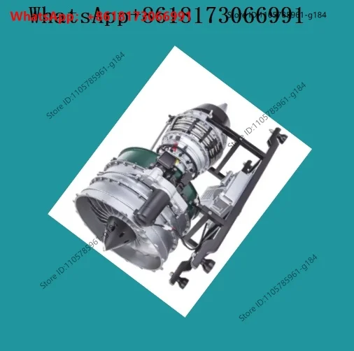 Saturn Culture Full Alloy Aircraft Turbofan Engine Model Assembly Toy