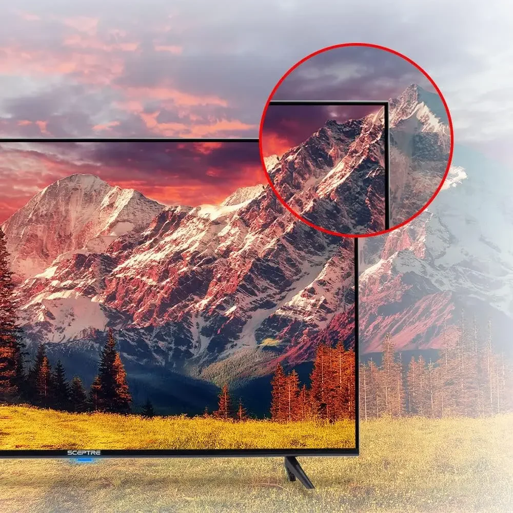 43 "LED HDTV 3X HDMI 2.0 HDCP 2.2 VESA جدار جاهز، معدن أسود 2018 رابط متنقل عالي الوضوح (MHL) MHL يسمح البث