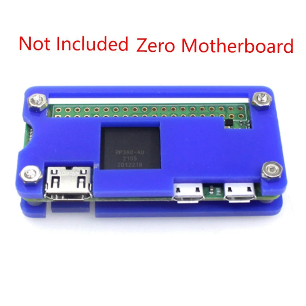 For Raspberry Pi Zero Zero 2W WH Series Universal Acrylic Shell Motherboard Protective Shell with Heat Sink Case C