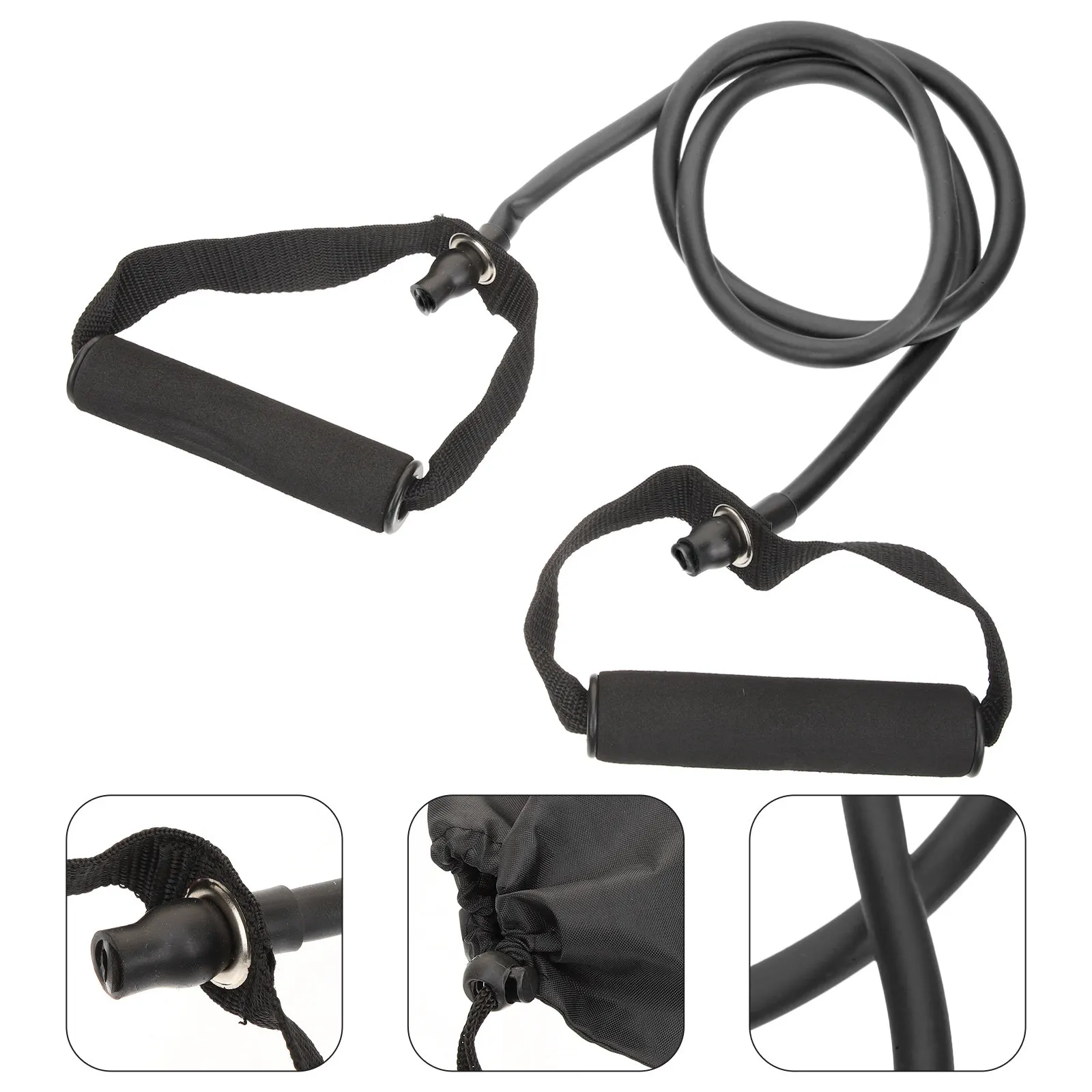 1Set Elastic Fitness Rope Resistance Band Training Strap Portable Stretch Band for Home Office Travel Strength Conditioning