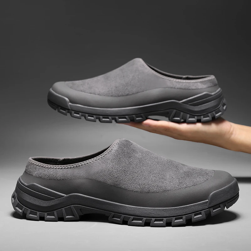 

Summer 2026 Half Slippers for Men Trendy Men's Flat Bottom Casual Shoes Soft Sole Support Women's Sneakers Zapatos De Hombre