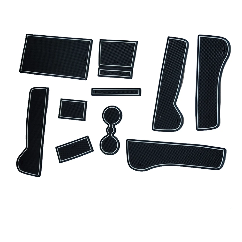 

Car Door Groove Mats For Skoda Superb 2016-2024 Anti-Slip Gate Slot Cup Mat Interior Accessories