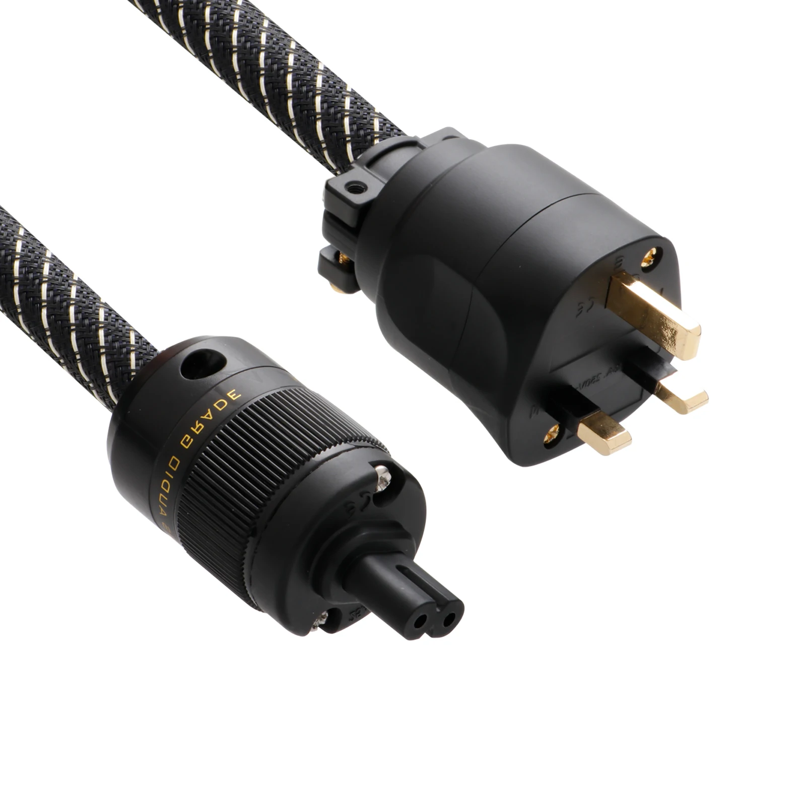 Audiophile Power Cable 7N OFC EU/US/UK Power cord  C7 C8 Extension Cable Schuko Mains Cord Supply Speaker Amplifier CD Player