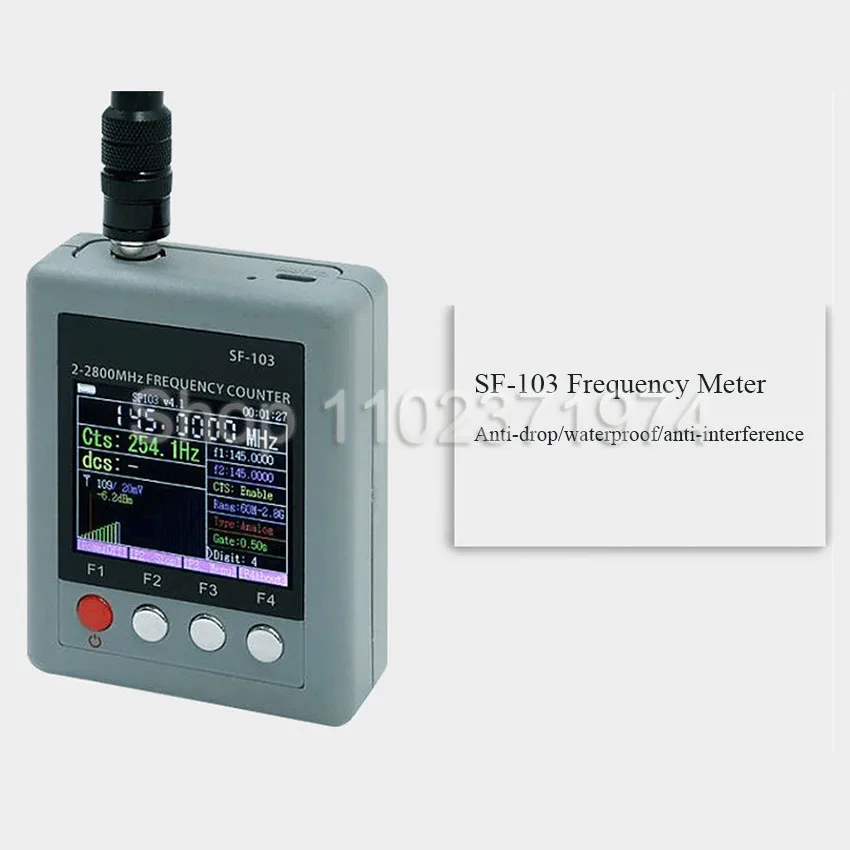 SF-103 DMR Digital Signal Testable SF103 2MHz-200MHz/27MHz Tester 27Mhz-2800Mhz Decoder Portable Frequency CTCCSS/DCS