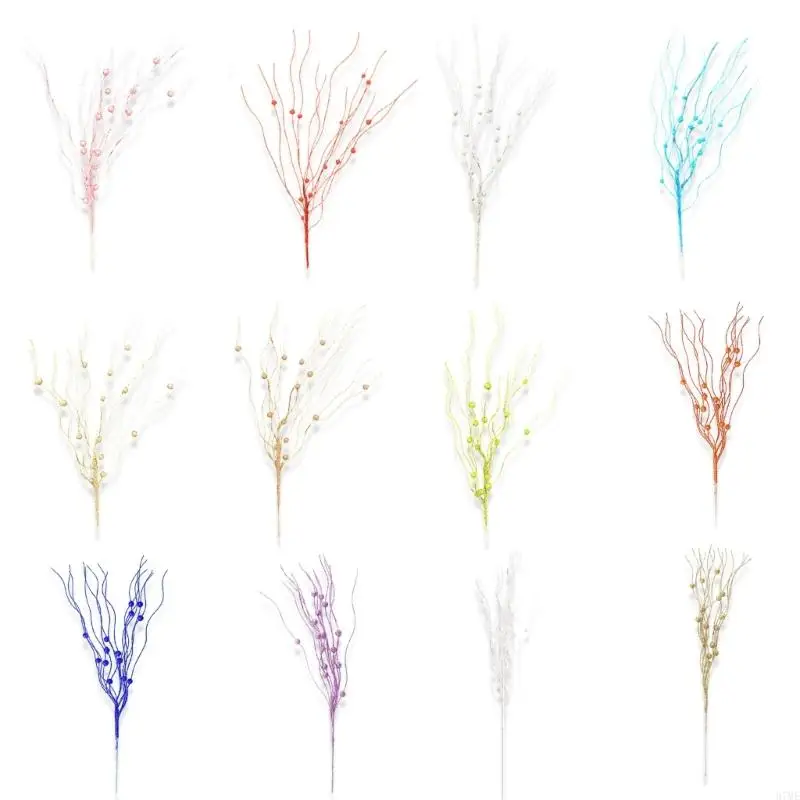 37me 인공 꽃 줄기 스템 10pcs 산산조각 난방 플라스틱 가지 가짜 꽃 꽃