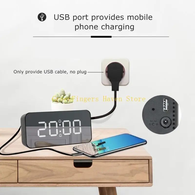 F68D 木製目覚まし時計デジタル目覚まし時計多機能絶妙な生産