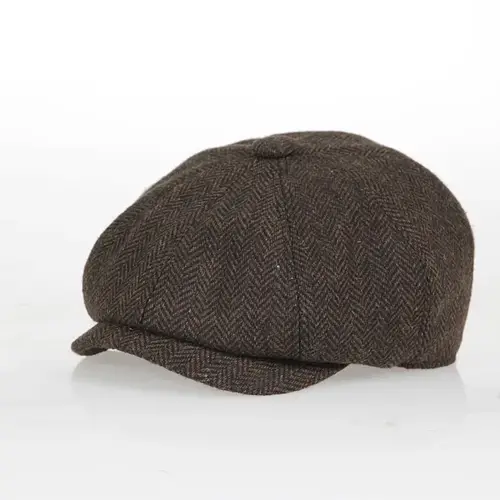 Kids Vintage Beret Cap,  Cute and Stylish Children's Newsboy Ca Retro and Tweed Newsboy Hat for Children - Image 9