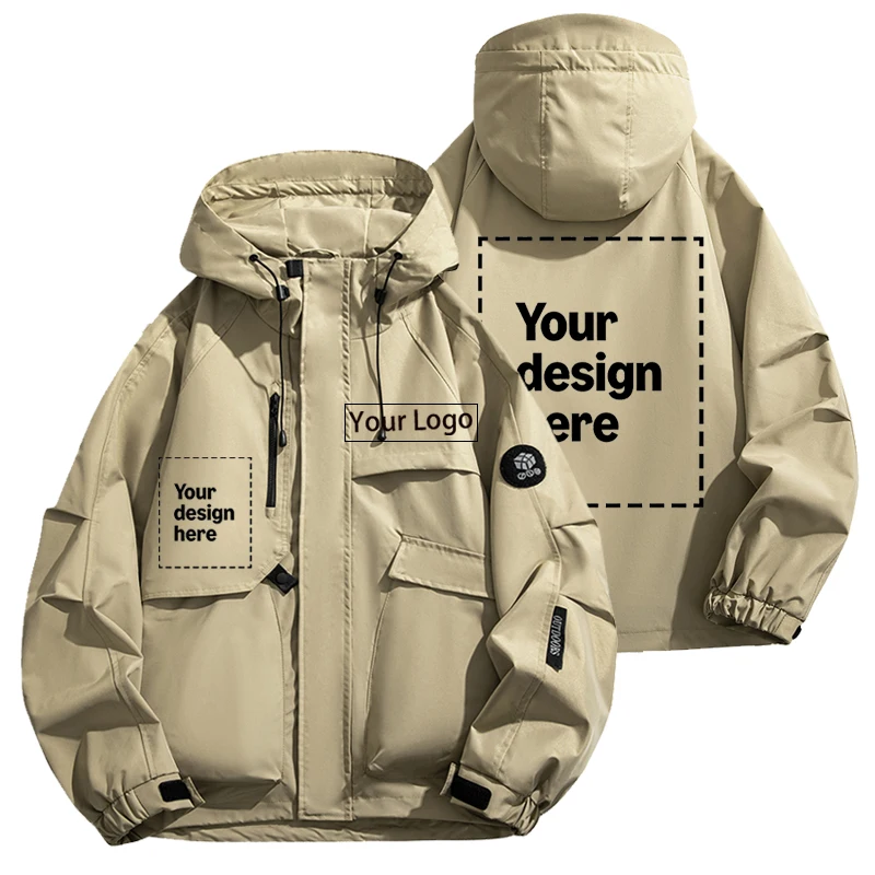 Racing Jacket - Men's and Women's Windproof and Waterproof Hooded Jacket with Multiple Pockets and Zipper for Outdoor Use