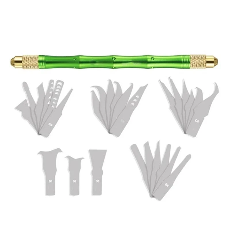 

Y1AD BST-69A+ 28 In 1 Hand Finish CPU IC Chip Remover Knife Motherboard