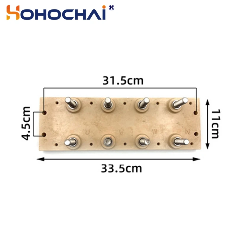 Genset Parts Terminal Block Wiring Board M12 Screw 8 Pin For 314/354   Diesel Generator Set