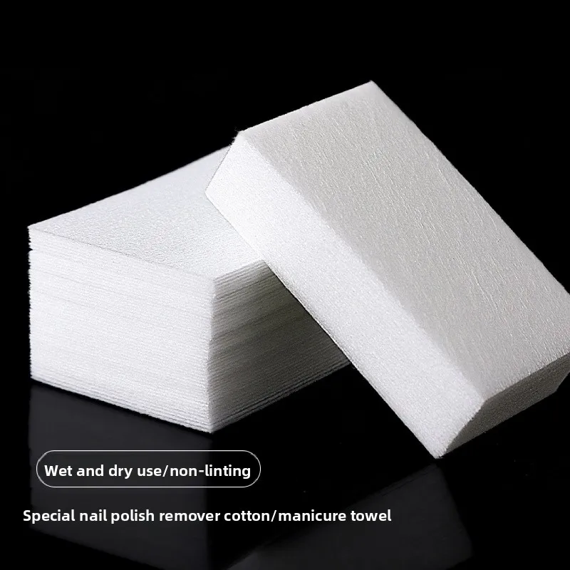 糸くずの出ないネイルコットンパッド 400/550/1000枚入り プロ用ジェルポリッシュリムーバーパッド ネイルアートクリーニングツール ネイルケア用