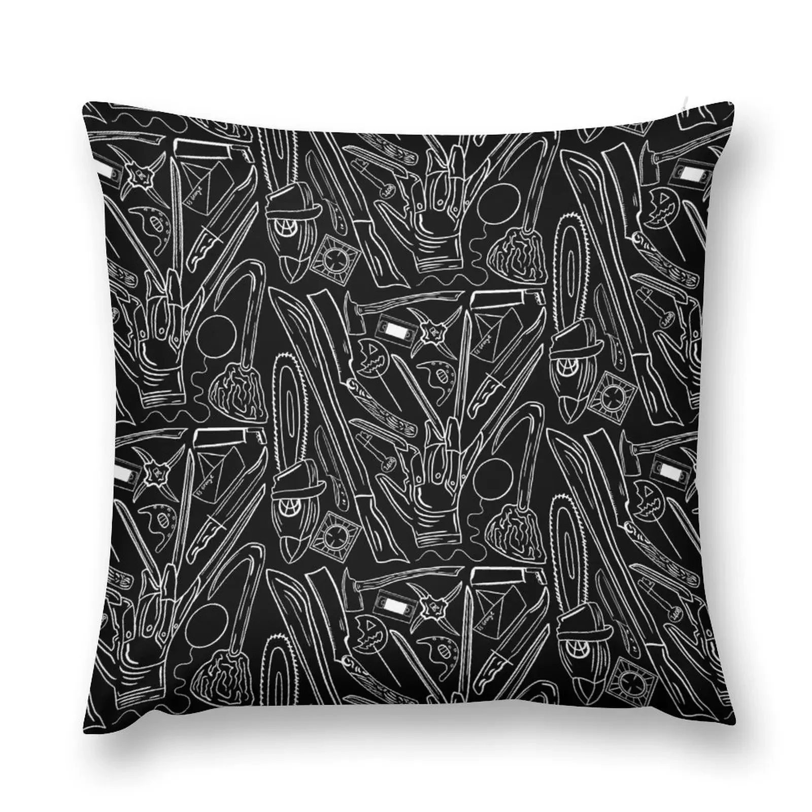 

Horror Movie Slasher Collage Throw Pillow Cushions Cover autumn pillowcase pillow