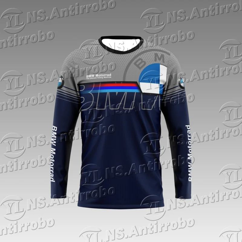 

Топы с длинными рукавами для автоспорта, мужская и женская одежда для Bmw, локомотив, гоночный трикотаж, дышащие, быстросохнущие, впитывающие пот, повседневные топы