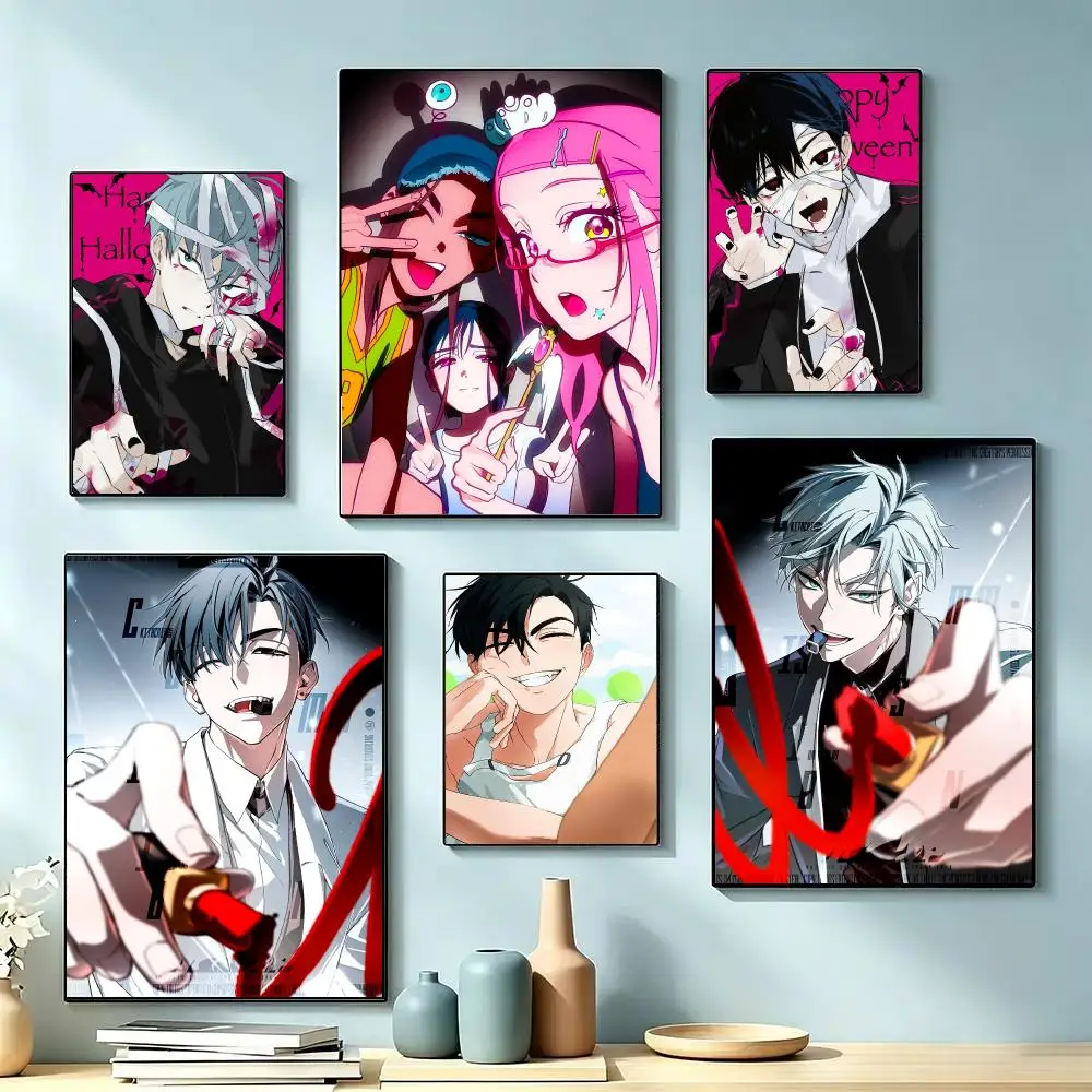 ANIME A-Alien Stage Poster Decorative Wall Art Stickers Mural For Home Living Room Hallway Decor Gift