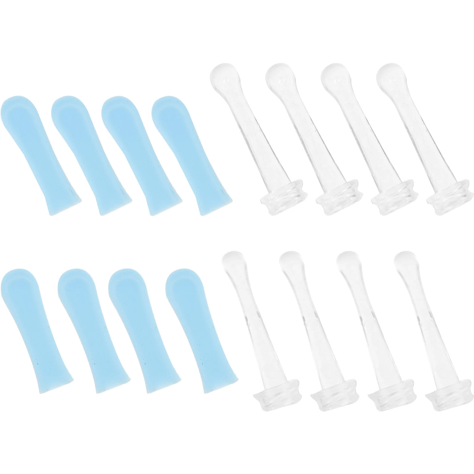 

1 комплект видимых насадок для сбора воска, сменная силиконовая ложка для ушей, безопасный инструмент для удаления ушной серы, профессиональные средства для чистки ушей