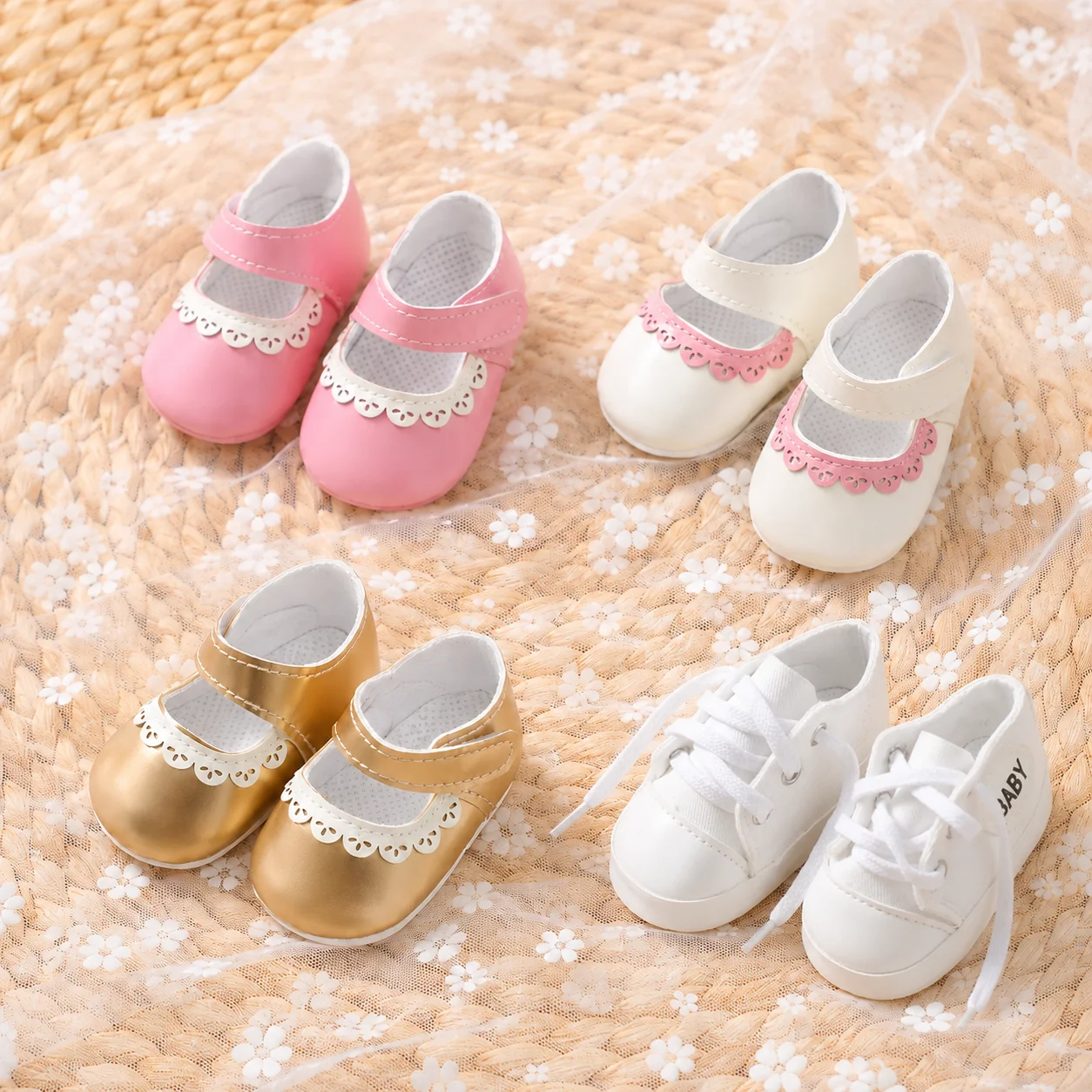 Neue 7,5-8 cm Puppe Schuhe für 55 cm Reborn Puppe Spielzeug 22 zoll Baby Puppe Zubehör Nette PU Leder puppen Schuhe Dress Up Mädchen Spielzeug