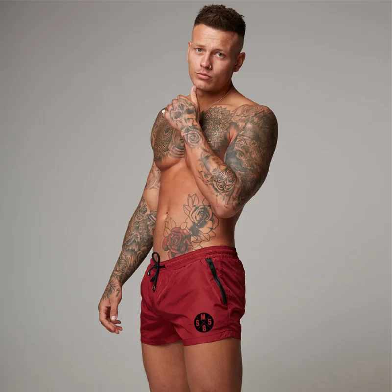 Sommer Mode Strand Jogging Kurze Hose Herren Basketball Training Fitness Sport Dreiviertel-Hose Atmungsaktiv Schnelltrocknend Coole Shorts