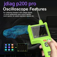JDiag P200 Pro Automotive Circuit Tester 12V 24V Power Circuit Probe Kit Car Voltage Resistance Relay Tester Diagnostic Tool