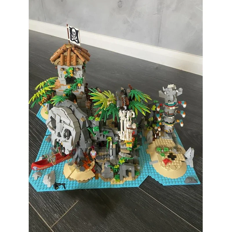 Moc Bouwsteen Treasure Island - Pirate of Barracuda Bay Technologie Modulair Baksteenmodel Cadeau Kerstspeelgoed DIY Set Montage